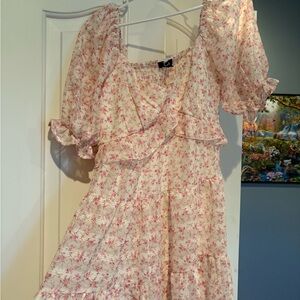 Trixxi Pink Floral Dress